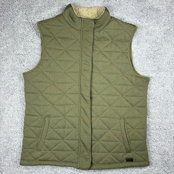 Outpost Makers Vest Mens Large Mock Neck Quilted Outerwear Layering Outdoors - Picture 1 of 4